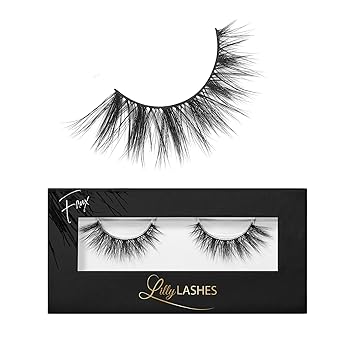 Lilly Lashes 3D Paris Faux Mink Strip Lashes, False Eyelashes Dramatic Look, Reusable False Lashes, Fake Lashes Pack, Lash Strips with Luxury Silk Like Fibers, No Lash Glue Included