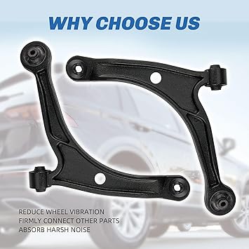 Front Control Arm Kit Compatible with 2001-2006 Acura MDX, 2003-2008 Honda Pilot Front Lower Control Arm Kit, K621349, K6213450