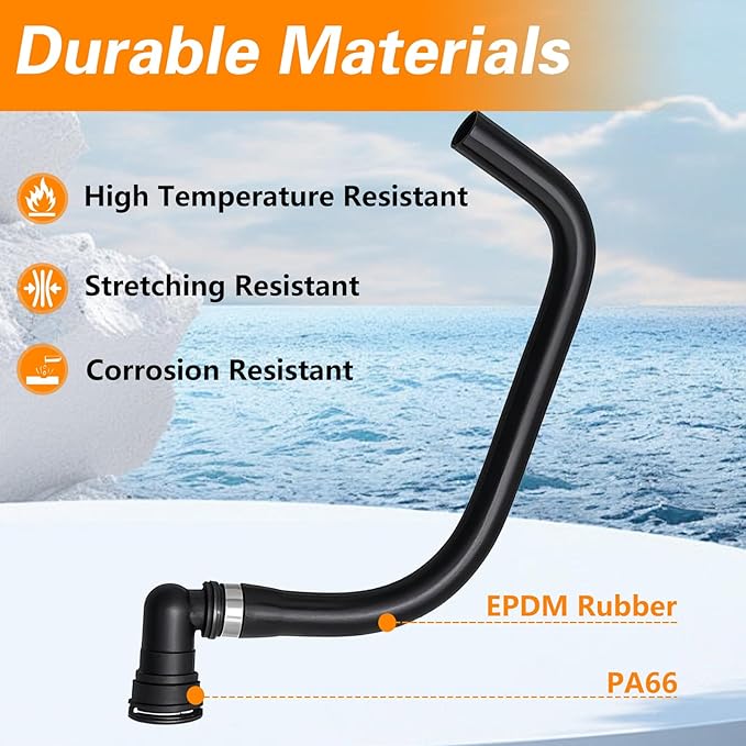 Engine Coolant Reservoir Hose, Coolant Overflow Hose Compatible with Ford F150 Lobo Lincoln Mark LT 2011-2014 Replace#: BL3Z-8C350-A