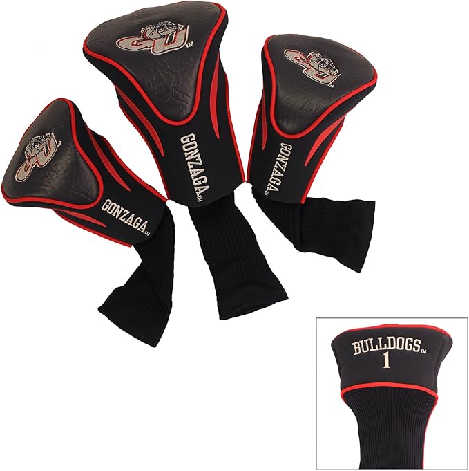 Team Golf NCAA Numbered 1, 3, X, Fits Oversized Drivers, Utility, Rescue Fairway Clubs, Velour Lined for Extra Club Protection