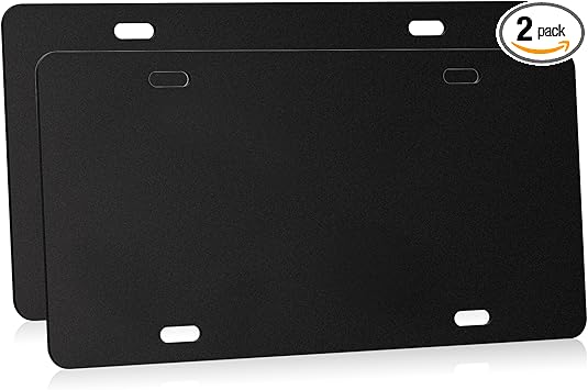 Demao License Plate Pad Anti Rrattle 2 Pack, License Plate Foam Padding Shockproof, Standard License Plate Frame EVA Paste for License Plate Backing Pad,11.4"x5.7"x0.1"