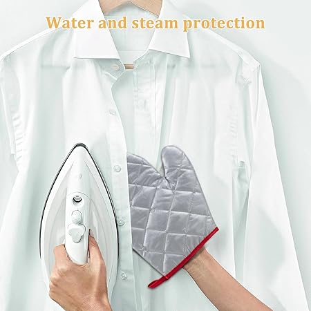 Clothing Steamer Gloves, Steamer Ironing Gloves, 2 Heat Resistant Steamer Mitt, Portable Handheld Steamer Gloves, Small, Steam Gloves, Steaming Protective Gloves, Steaming Iron Supplies for Factory