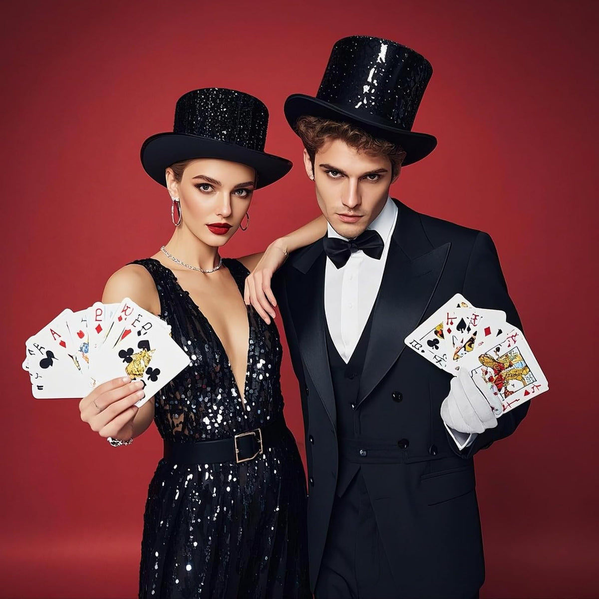 Shiny Magician Top Hat, Adult