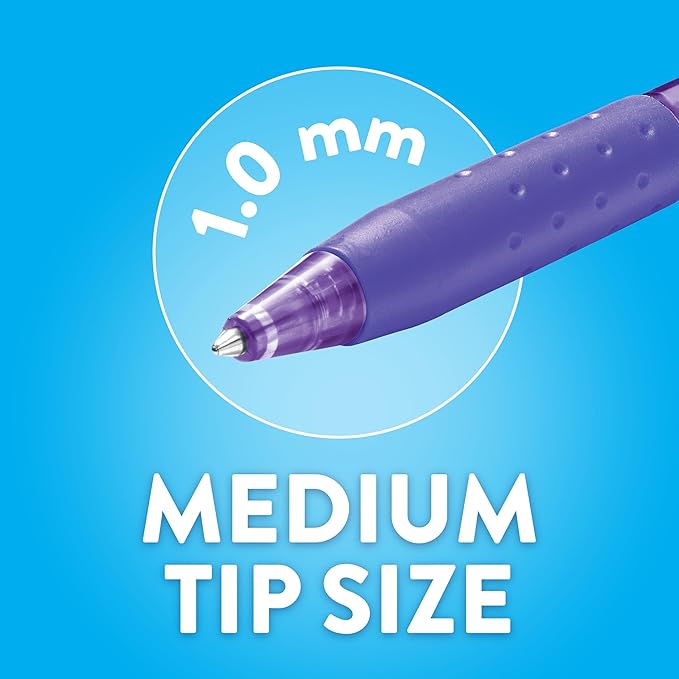 Paper Mate InkJoy 300RT Retractable Ballpoint Pens, Medium Point (1.0mm), Black, 24 Count