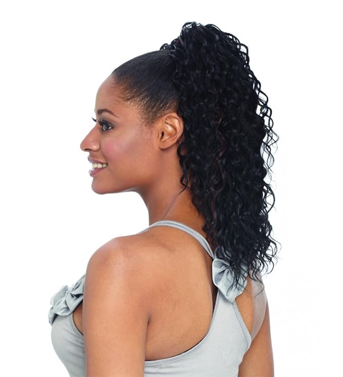 FREETRESS BRAIDS PALM GIRL - Shake N Go Equal Synthetic Drawstring Ponytail #1B Off Black