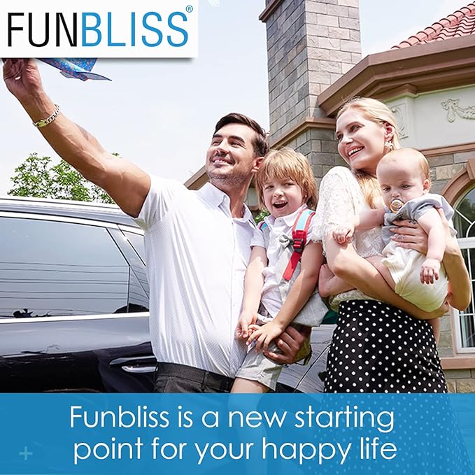 funbliss Baby Car Mirror Safely Monitor Infant Child in Rear Facing Car Seat,Car Mirror Baby Rear Facing SeatOoaNo Assembly Required, SaferOoaBest Newborn Car Seat Accessories, Shatterproof