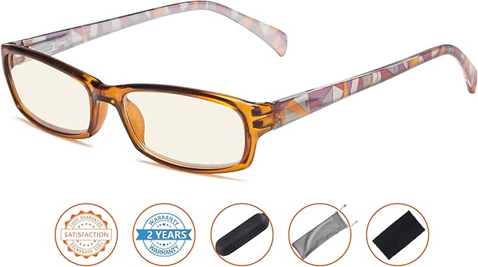 CessBlu Blue Light Filter Computer Reading Glasses for Women