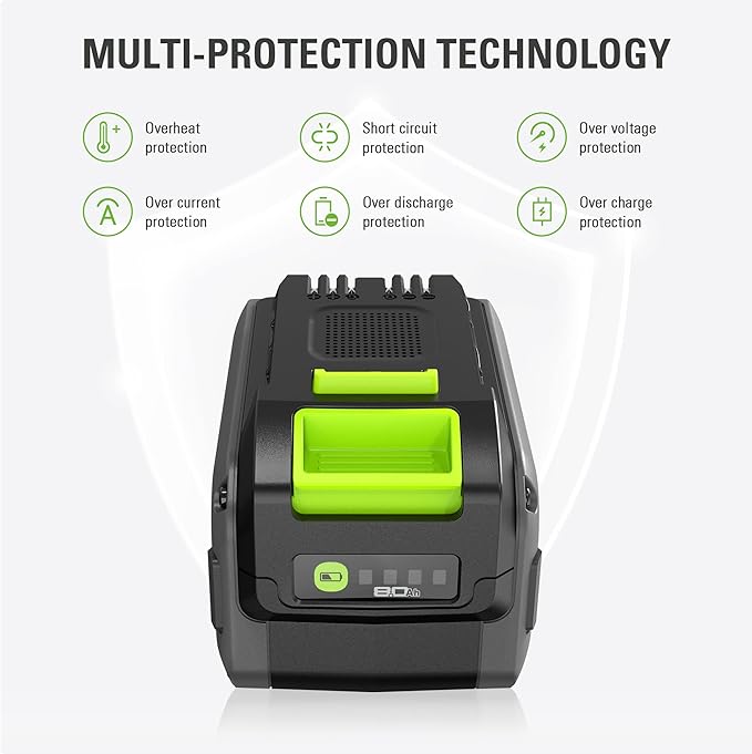 Greenworks 24V 8.0Ah Lithium-Ion Battery(Genuine Greenworks Battery 125 Compatible Tools)