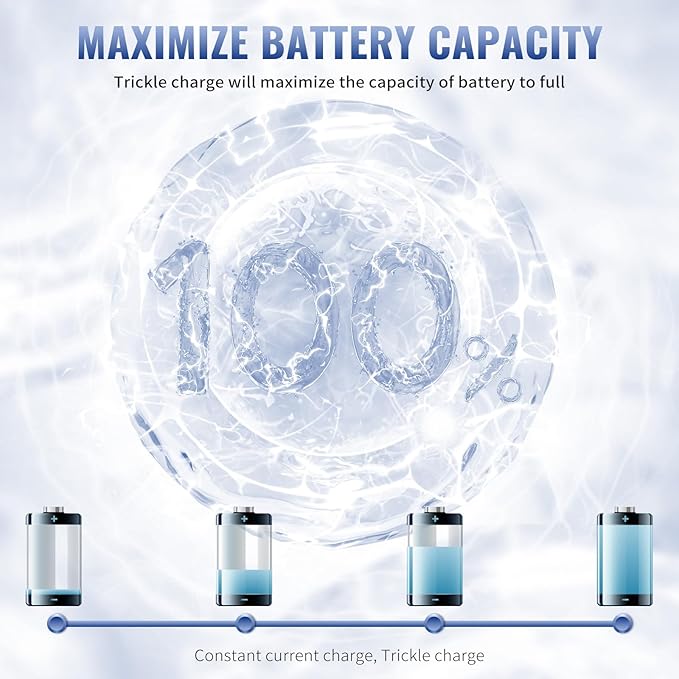 POWEROWL 16 Bay AA AAA Battery Charger (Updated, High Speed Charging) with Smart LED Light and Plug, for NIMH NICD Rechargeable Batteries and More