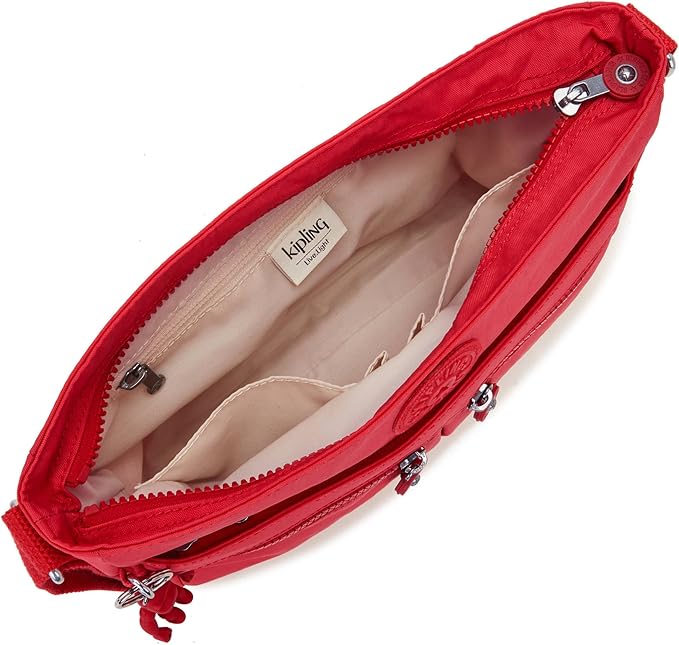 Kipling Women's New Angie Crossbody Handbag, Lightweight Crossbody Bag, Nylon Travel Bag