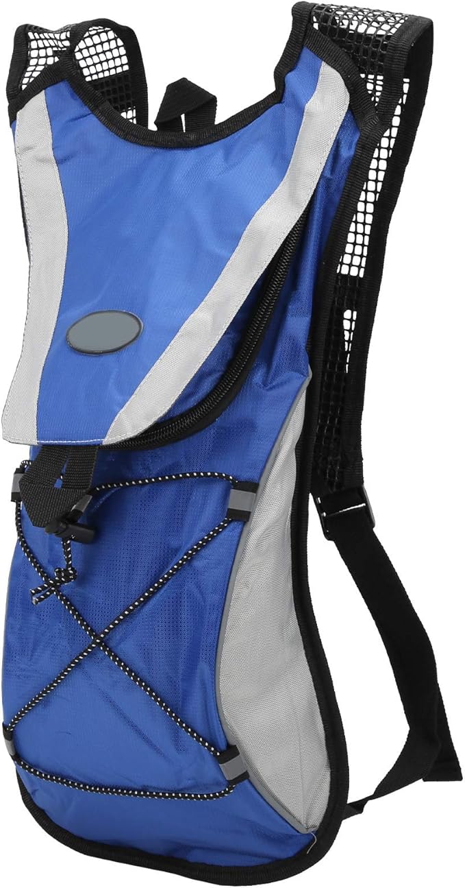 Cycling Backpack, Running Backpack Backpack 2L Blue Non Woven Fabric Polyester Portable Sports Hydration Bag with Grid Design for Cycling Sports