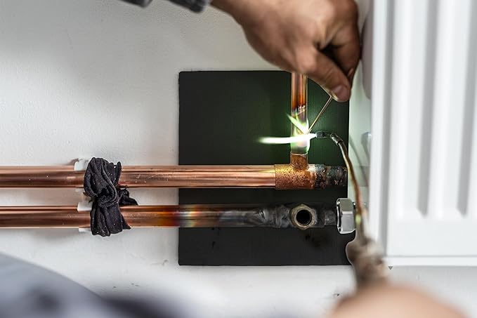 FLASLD Welding Blanket Fireproof Mat Heat Resistant Material Up To 1800F Flame Retardant Fabric Carbon Felt for Grill Stove Pit Soldering Welders Plumbers (18o24 inch)