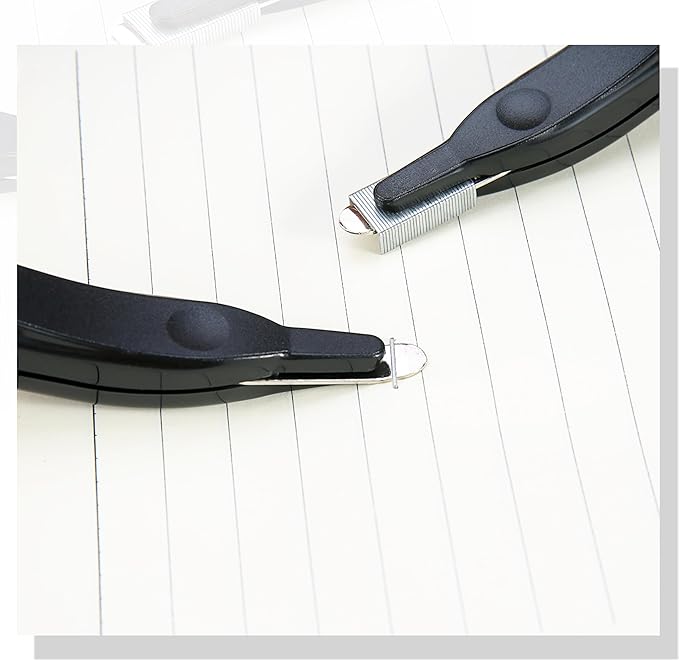 Staple Remover Professional Magnetic Staple Remover Puller Staples Remover Staple Removal Tool for School Office Home (Black)