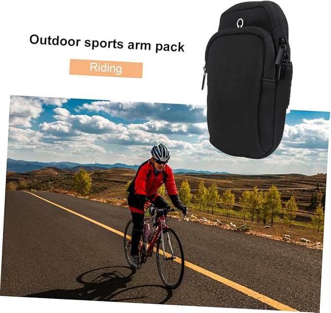 Arm Bag for Workout Exercise Armband Earphone Hole Lightweight Fit for Plus