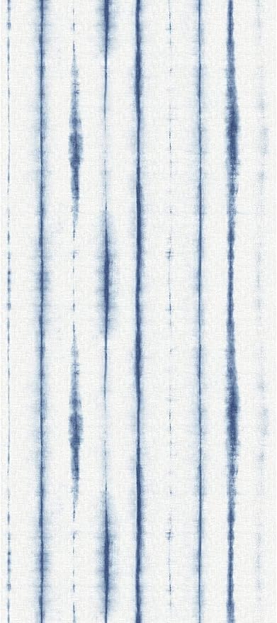REMIX Walls by Katie Hunt Brewster Home Fashions Hello Shibori Denim Blue Wall Mural