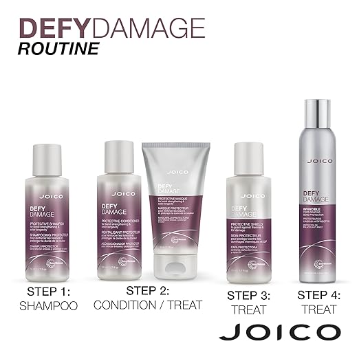 Joico Defy Damage Protective Shield For Damaged, Color-Treated Hair Protect Against UV Thermal Damage Strengthen Bonds Preserve Hair Color With Moringa Seed Oil Arginine
