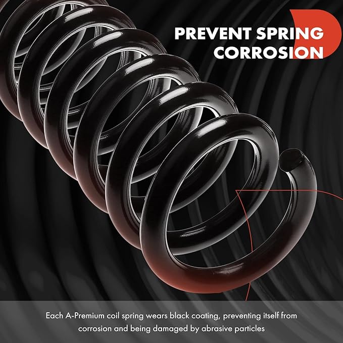 A-Premium 2Pcs Front Suspension Coil Spring Set Compatible with Chevrolet Tahoe C1500 C2500 GMC Yukon C1500 C2500 4.3L 5.0L 5.7L 6.5L, Driver and Passenger Side