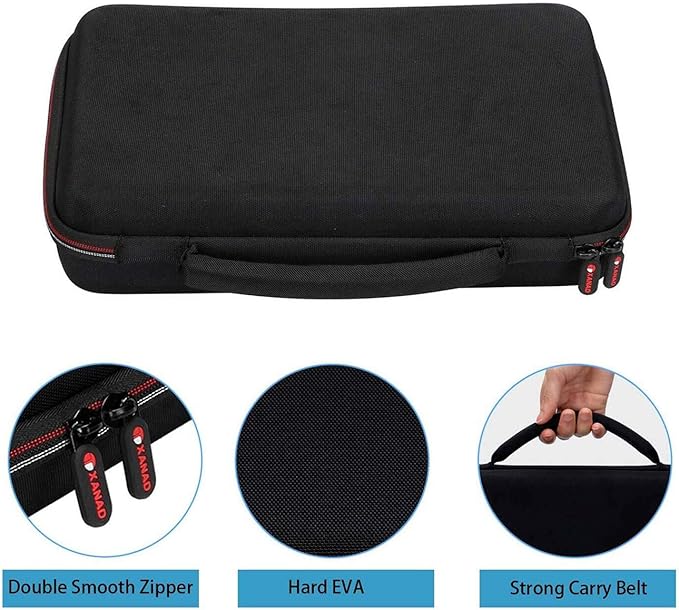 XANAD Hard Protective Case for Akai Professional MPK Mini MKII & MK3 & MPK Mini Play | 25-Key Ultra-Portable USB MIDI Drum Pad & Keyboard Controller