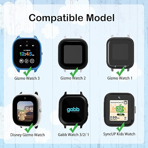 Braided Solo Loop Band Compatible with Gizmo Watch 3/2/1 Gabb Watch 3/2/1 SyncUP Watch Band,20mm Soft Adjustable Elastic Nylon Band,Magnetic Buckle,Small Size