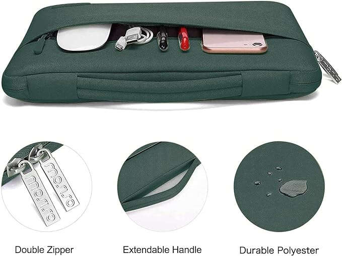 MOSISO Compatible with MacBook Air 13 inch Case 2025 2024 2023 2022 M4 A3240 M3 A3113 M2 A2681, Hard ShellSleeve BagKeyboard SkinWebcam CoverScreen Film for MacBook Air 13.6 inch, Emerald Green