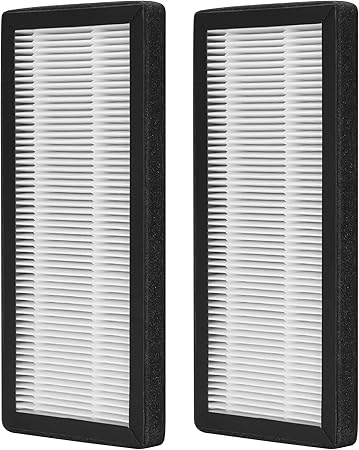 2-Pack KJ70F-117 True HEPA Replacement Filter, Compatible with Keylitos Purifier KJ70FKJ70F-117, Pre-Filters True HEPA Filters
