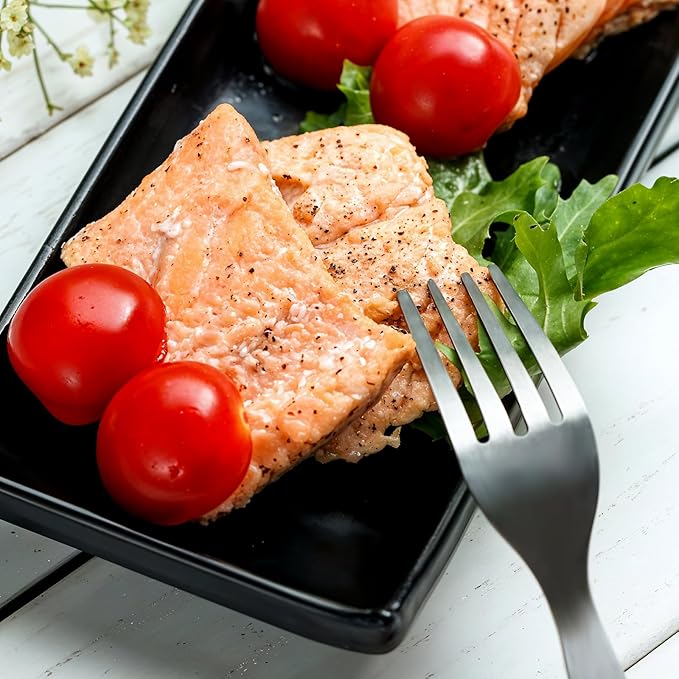 4 Pcs Stainless Steel Dinner Forks 2 Size Appetizer Fork Silver Heavy Duty Food-Grade Stainless Steel Silverware Fork Dishwasher Safe Forks Silverware For Home Kitchen Restaurant