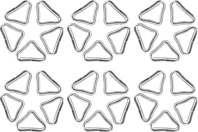 Triangle Ring Buckle,V-Shaped Buckle Trampoline Triangle Ring,Trampoline Replacement Parts,for Trampoline Mat Surface and Jumping Cloth Processing