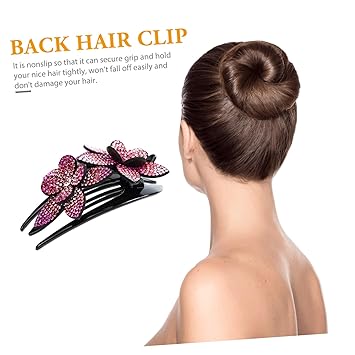 Women's Hair Barrettes for Women Flower Hair Clips Clip Back Hair Holder for Daily and Special Occasions