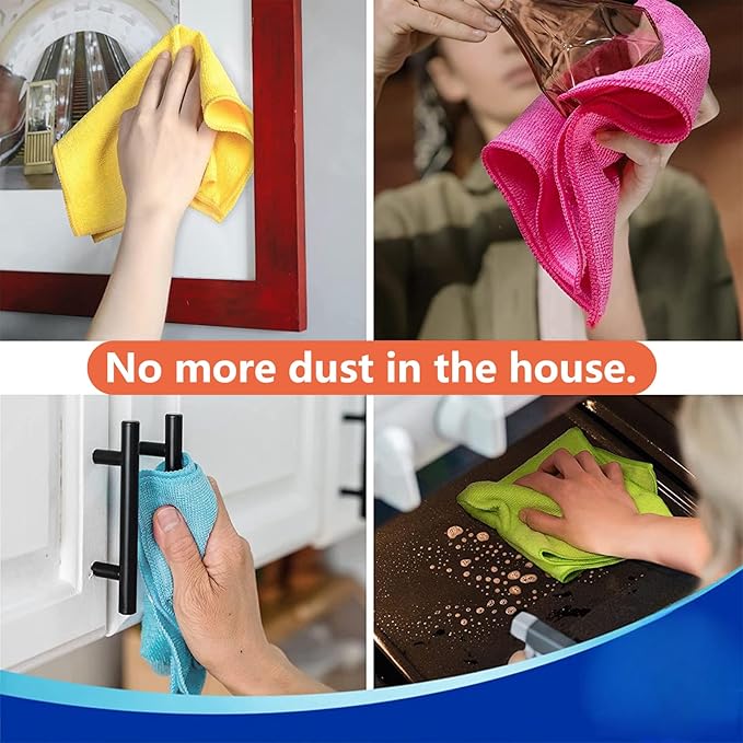 Rotema Car Accessories,Microfiber Cleaning Cloth,Kitchen Towels,Cleaning Supplies,Towels (4)