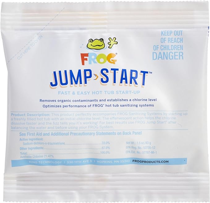 FROG Ease Floating System for Hot Tubs - Quick Easy Self-Regulating Hot Tub Sanitizer - Hot Tub Maintenance System with Cleaning Minerals SmartChlor Technology