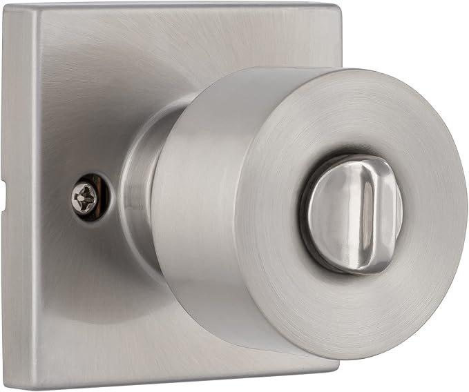 Miseno MLK3090 Quattro Shaker Privacy Door Knob Set with Square Rose - Matte Black