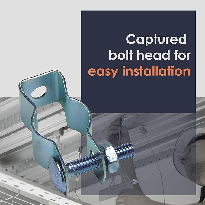 2-in. Conduit Pipe Hanger CH2, Metal Pipe Clamp for Secure Fitting, Conduit Hanger with Bolt, Electrical Conduit Fitting for Commercial Application and Home Improvement