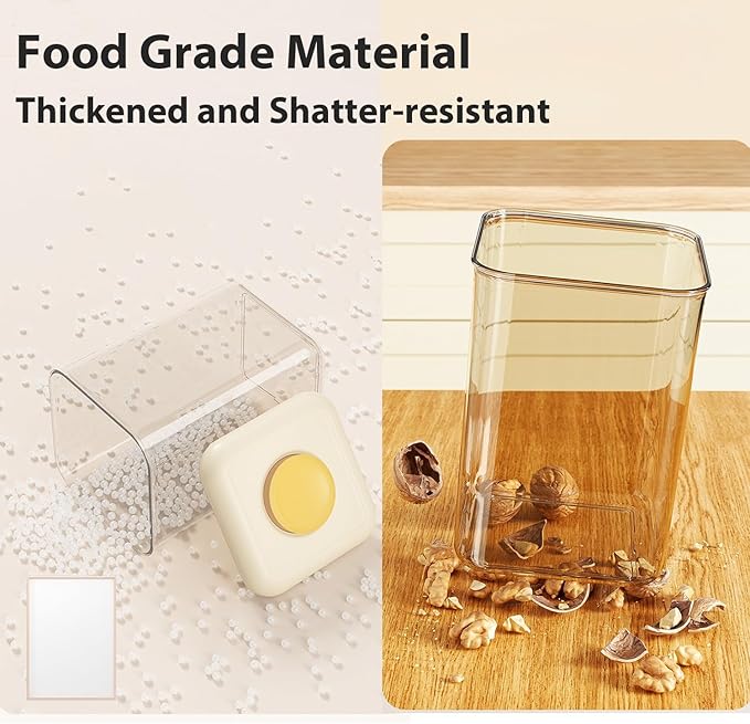 Airtight Food Storage Containers Set with Lids, Pop Top Food Storage Containers, Kitchen Organizers and Storage(1pcs(1.05L))