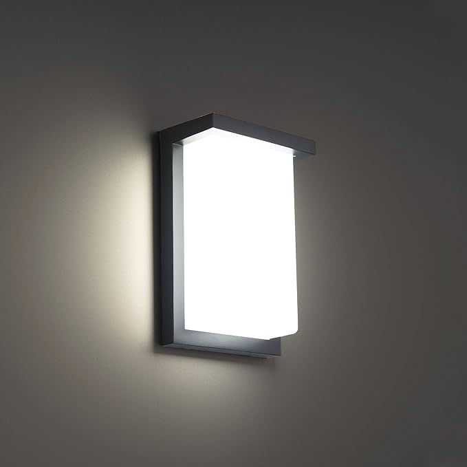 Vega 9in LED Indoor or Outdoor Wall Light 3000K in Black