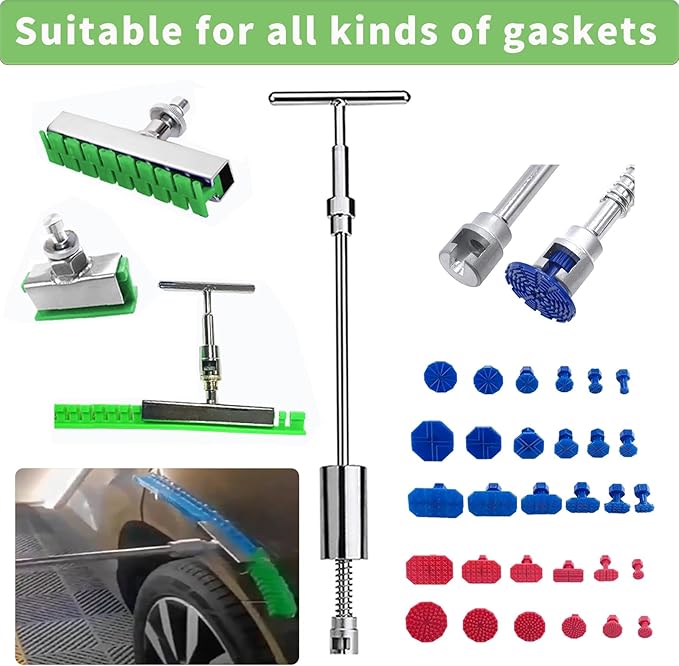 DBGT0 Sliding Hammer T-bar - Paintless Dent Puller Tool for Auto Body Repair Dent Removal