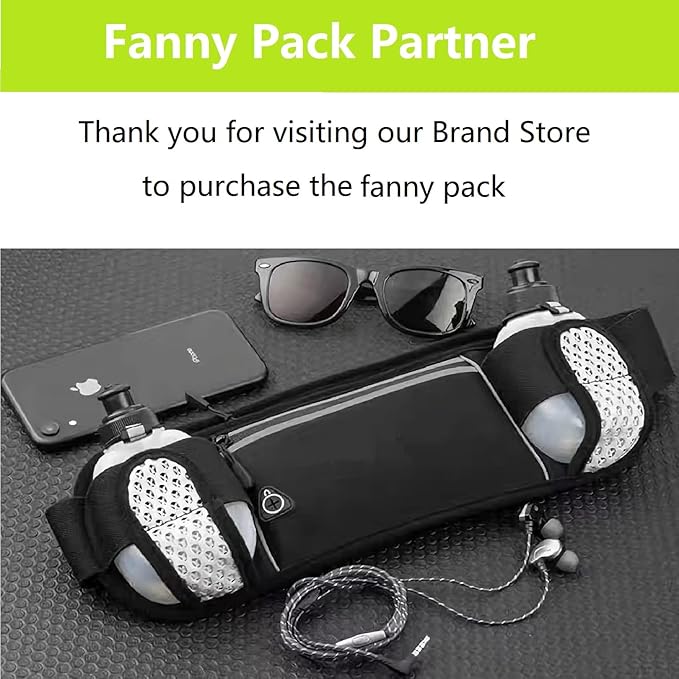 2 x 10 ounce BPA-free water bottles for running hydration belt, fuel belt, replacement bottle set for marathon, hiking, cycling, hiking and