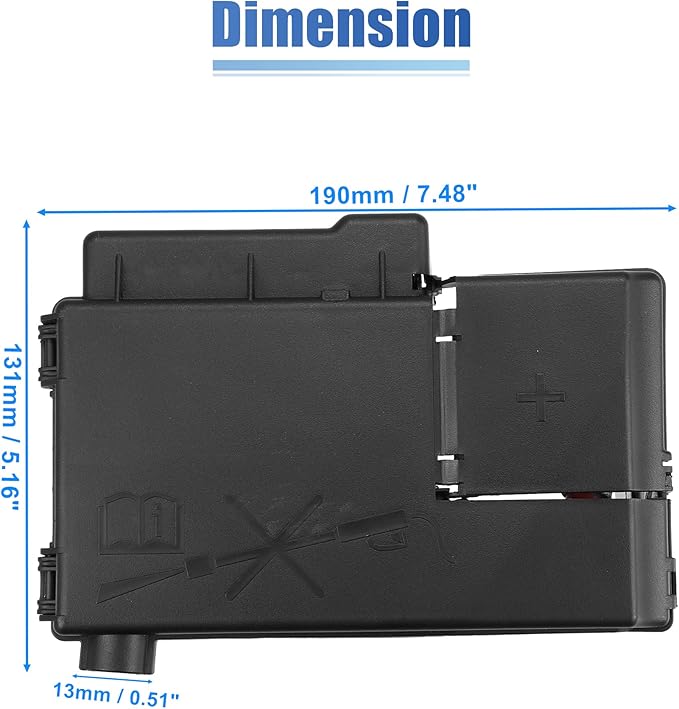 X AUTOHAUX Fuse Box Battery Terminal with Cover Fits for Cadillac ATS XTS Engine Compartment Fuse Block for Chevrolet Malibu Replacement 20914309 84499606