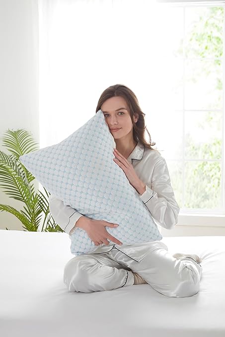 Hearth Harbor Temperature Regulating Reversible Cooling Pillow, Memory Foam Pillow Body Pillow 20" X 54"