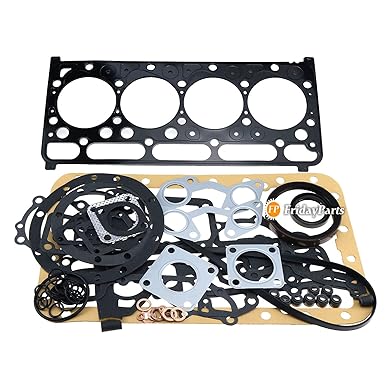 FridayParts Engine Gasket Kit 1E013-03312 1E01303312 for Kubota V2203 V2203T Engine Bobcat 753 763 Loader