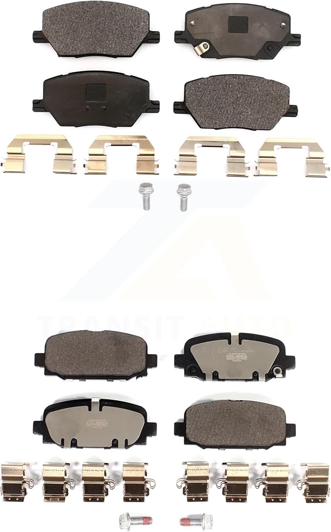 TEC Front Rear Ceramic Brake Pads Kit Replacement For 2018-2022 Jeep Compass KTC-100610