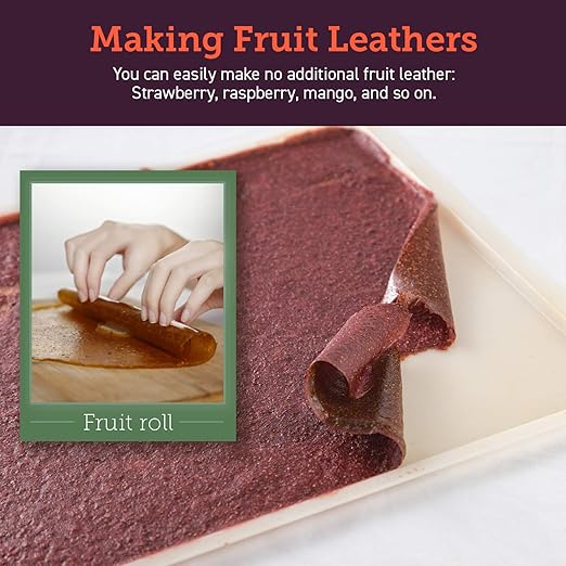 COSORI Food Dehydrator Accessories, Fruit Leather Roll Sheets for 6 Trays CP267-FD and Other Models, BPA-Free, C267-2FR, 2 Pack