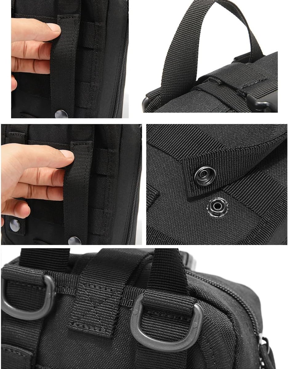 Molle Pouch, Tactical Tear Away Medical Pouch Empty, Military First Aid Pouch Bag Only for Camping Hiking Travel Color