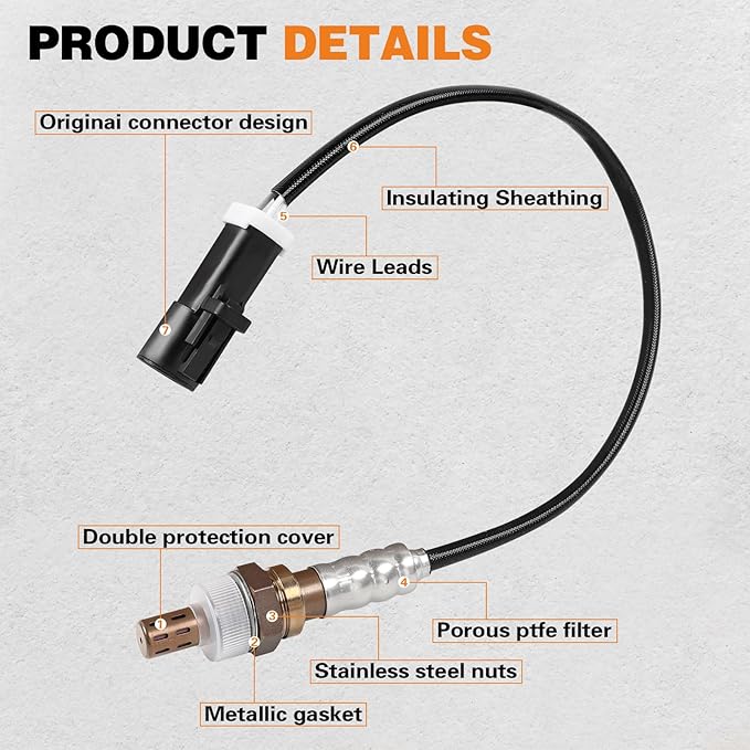 1Pcs Oxygen O2 Sensor Compatible with 1990-2014 F150 F250 F350 OE15717, 15716, 15718, 15719
