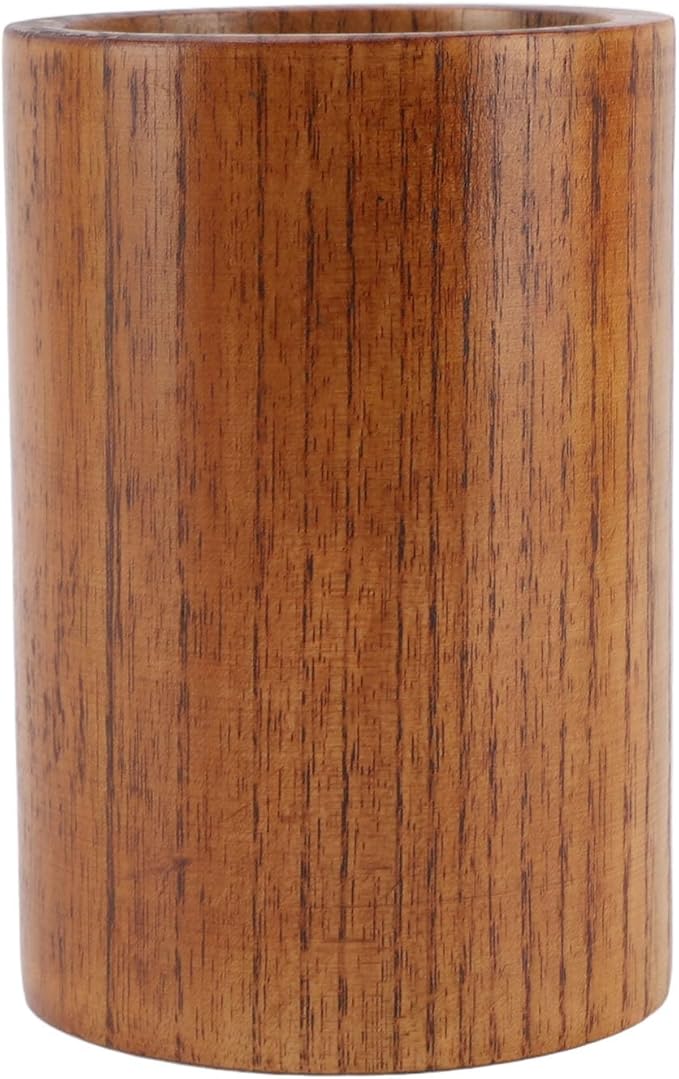 Wooden Utensil Holder, Utensil Holders for Kitchen Counter, Multifunctional Storage Bucket Kitchen Chopsticks Organizer, Wood Cooking Utensil Holder for Countertop, Spoons, Cooking Tools