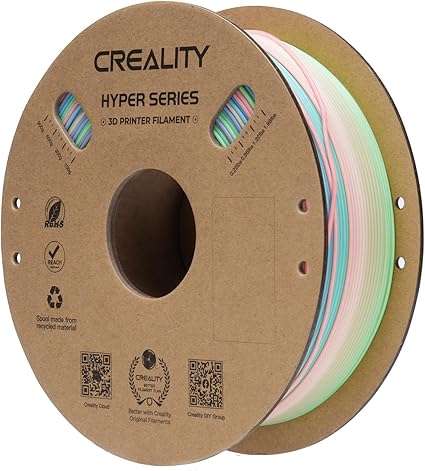 Hyper PLA Filament 1.75mm High Speed 300mm/s 3D Printer Filament Fast Cooling and Shaping Dimensional Accuracy +/-0.03mm Ender 3 V3 Plus/Ender 3 pro/Ender 3 V2/ Ender 3 S1/ Ender 5 S1/ K1