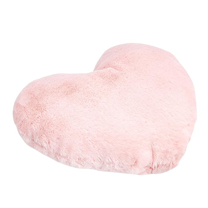 Basics Kids Pink Heart Pillow, Room Decor, 10.5 in x 4 in