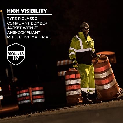 Ergodyne Standard Hi Vis Bomber Safety Jacket