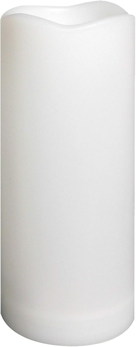 Waterproof Outdoor Flameless Pillar Candle with Timer Battery Operated Electric LED Candle Set for Gift Home Decor Party Wedding Supplies Garden Halloween Christmas Decoration, 1 Pack, 3 x 7