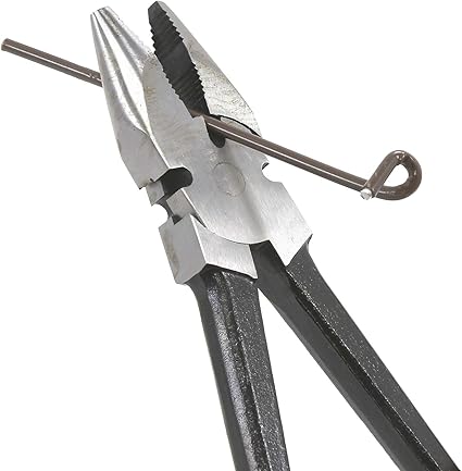 10" Premium Fence Pliers Round Nose Utica Style