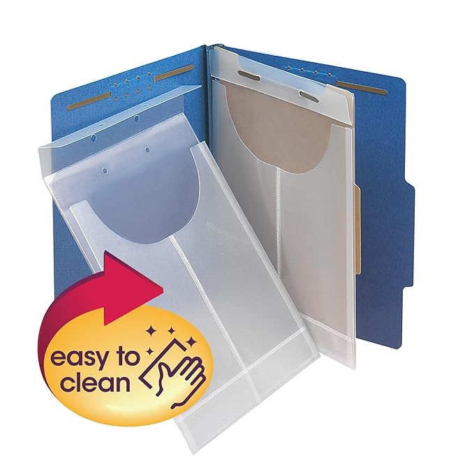 Smead Poly File Retention Jacket, 34" Expansion, LetterLegal, Clear, 24 per Box (68191)